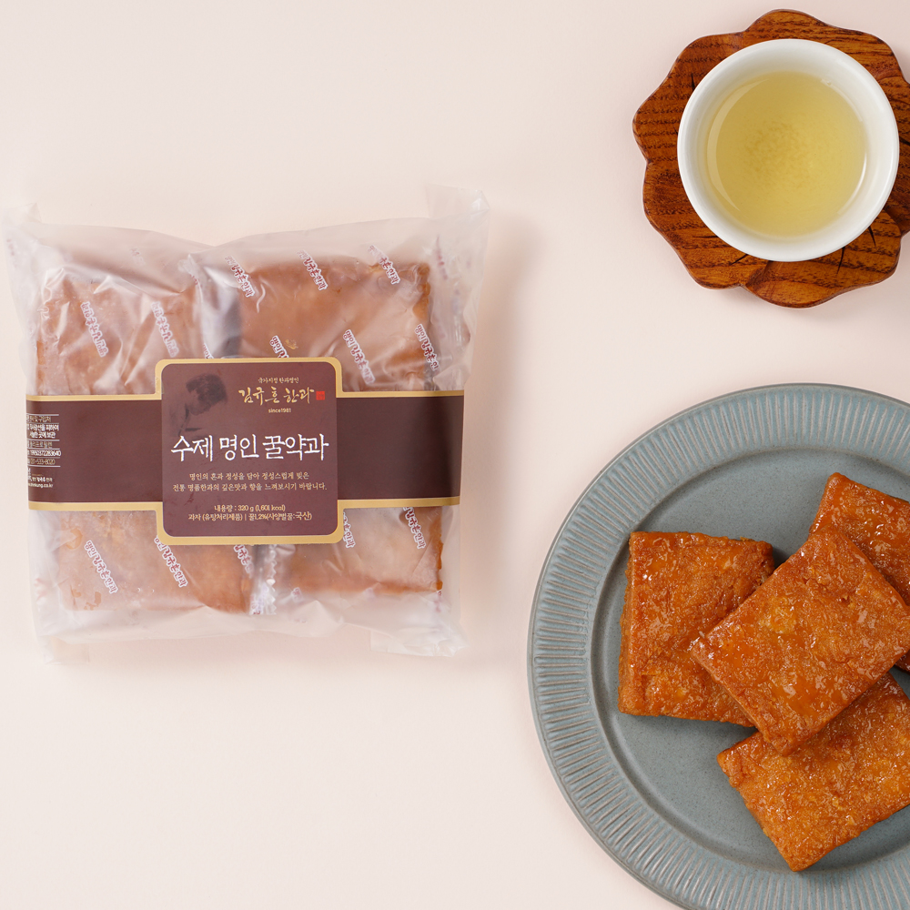 신궁전통한과 김규흔명인 수제명인꿀약과 320g (8개입) - 상품 이미지