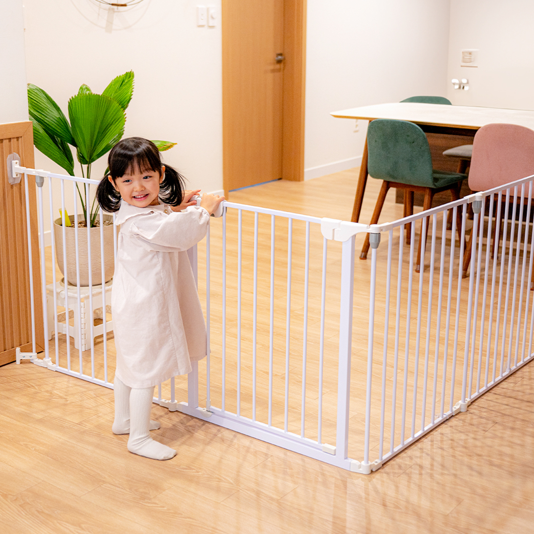 아가드 플렉스 접이식 ㄱ자 안전문 2.0 아기 강아지 유아 주방 현관 본품 단품 100cm, 화이트