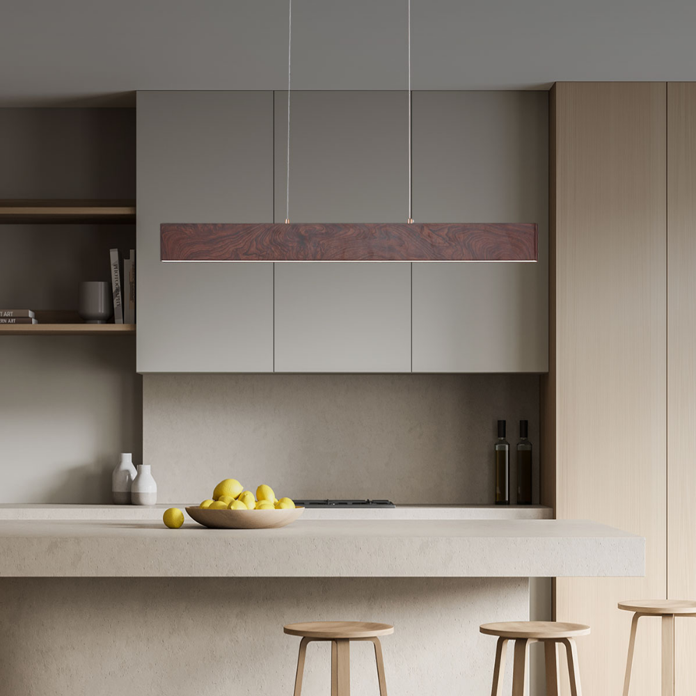 무료+당일발송/KC인증 6인용식탁등 LED 30W 펜던트 우드 주방 식탁등 월넛