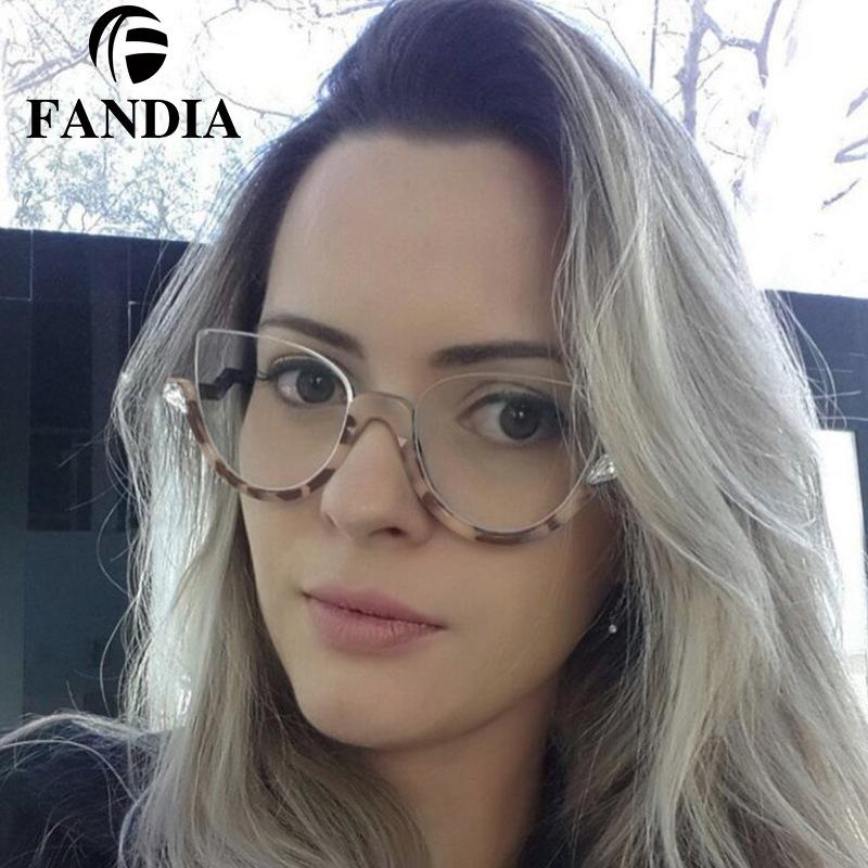 반뿔테안경 하금테 안경테 얼굴형에맞는 뿔테 반무테 반테 - 상품 이미지