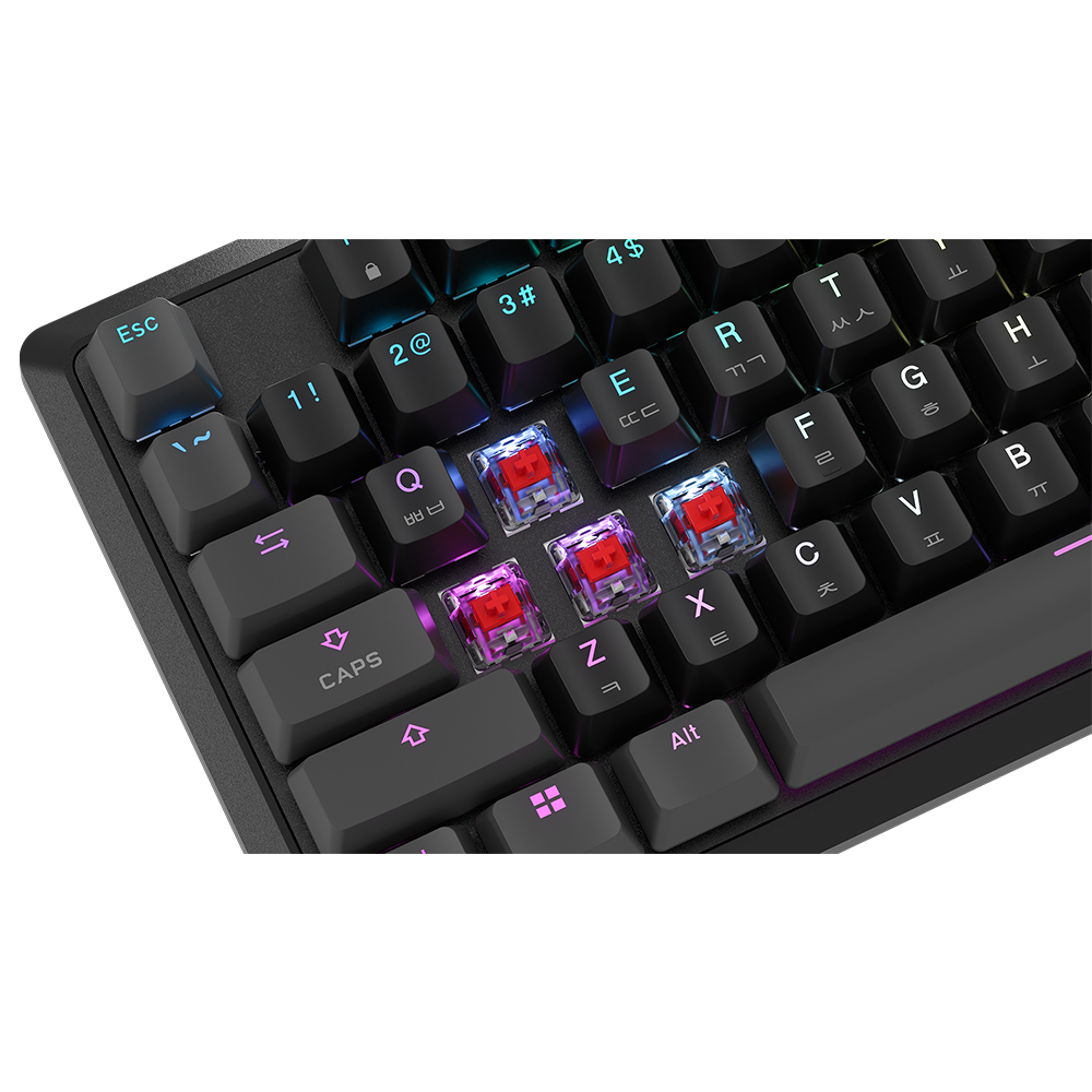 커세어 K70 RGB CORE CARBON GRAY 게이밍 기계식 키보드 골드키캡 에디션 - 상세 이미지 3