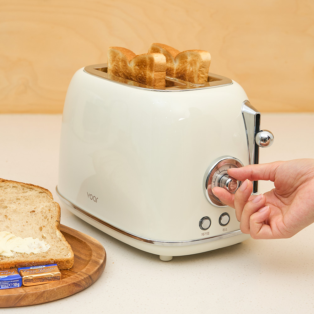보아르 다이닝 스텐 토스트기 6단계굽기조절 트레이 기본구성 식빵 베이글 토스터기 기계
