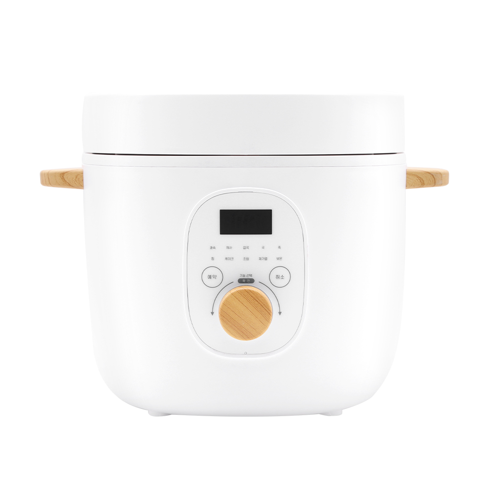 쿠잉 미니밥솥 RC-0311 1,2,3인용 전기 밥통 캠핑용 보온 소형 화이트