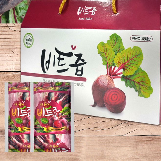 국내산 레드 비트즙 100mlX30포 착즙 효능 원액 먹는법 맛 비트액 주스 쥬스 만들기 - 상세 이미지 5