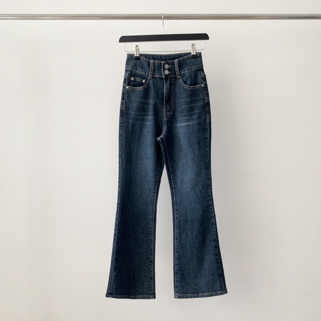 [S~2XL/숏,기본,롱] 시에나 투버튼 슬림 청바지 봄 워싱 부츠컷 데님 팬츠 상세 이미지 43