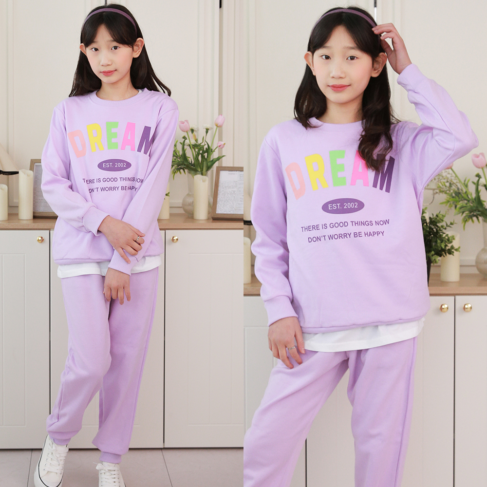 드림여아상하복 주니어의류 남아 여아 초등학생옷 청바지 면바지 상하복 티셔츠 : 제이키드주니어