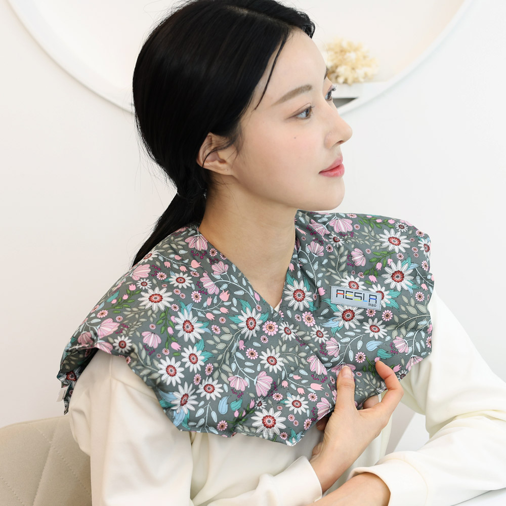 애슬라 허브 어깨 찜질팩 프리미엄 모던플라워 ZH-SP3 이미지 7