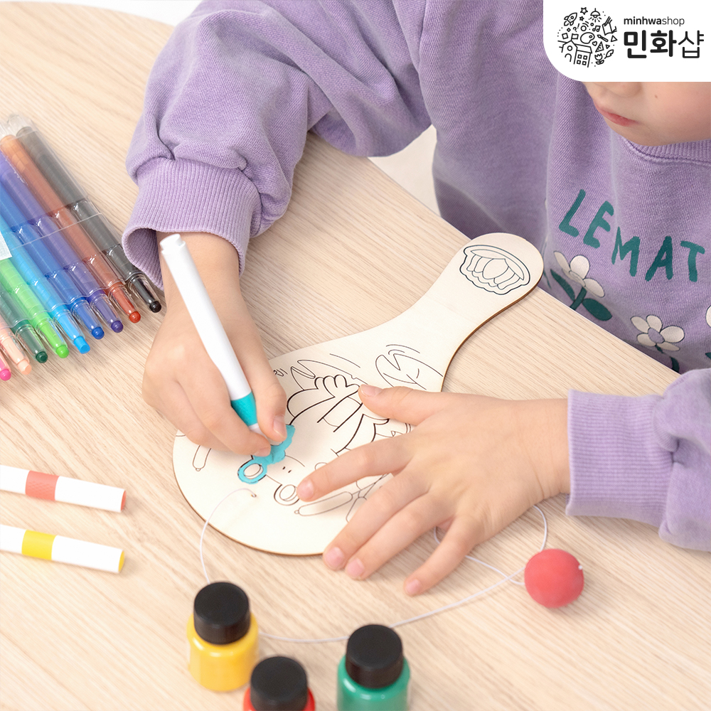 설날만들기 민화라켓공놀이 초등만들기키트 전통놀이미술재료 죽방울놀이 : 민화샵
