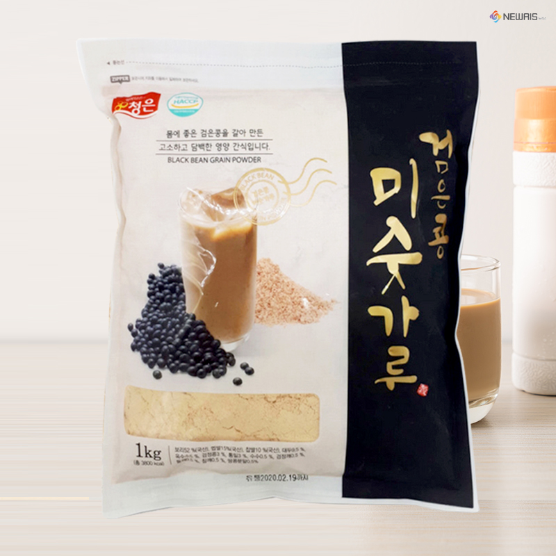 검은콩 미숫가루 1kg+1kg 아침 식사 한끼 대용 선식 임산부 미숫가루 - 상품 이미지