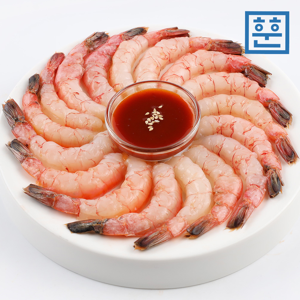 훈훈수산 남해 자연산 손질 달마새우 생새우회 초밥용