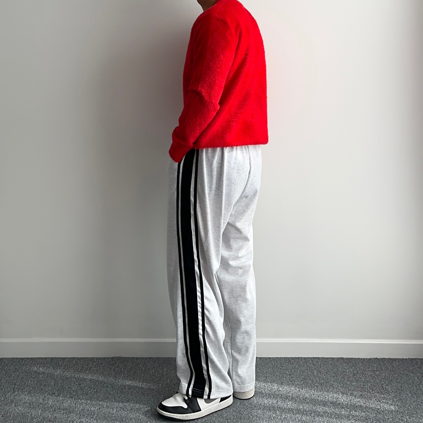 테슬팬츠 남자와이드트레이닝팬츠 남자통바지 - 상세 이미지 3