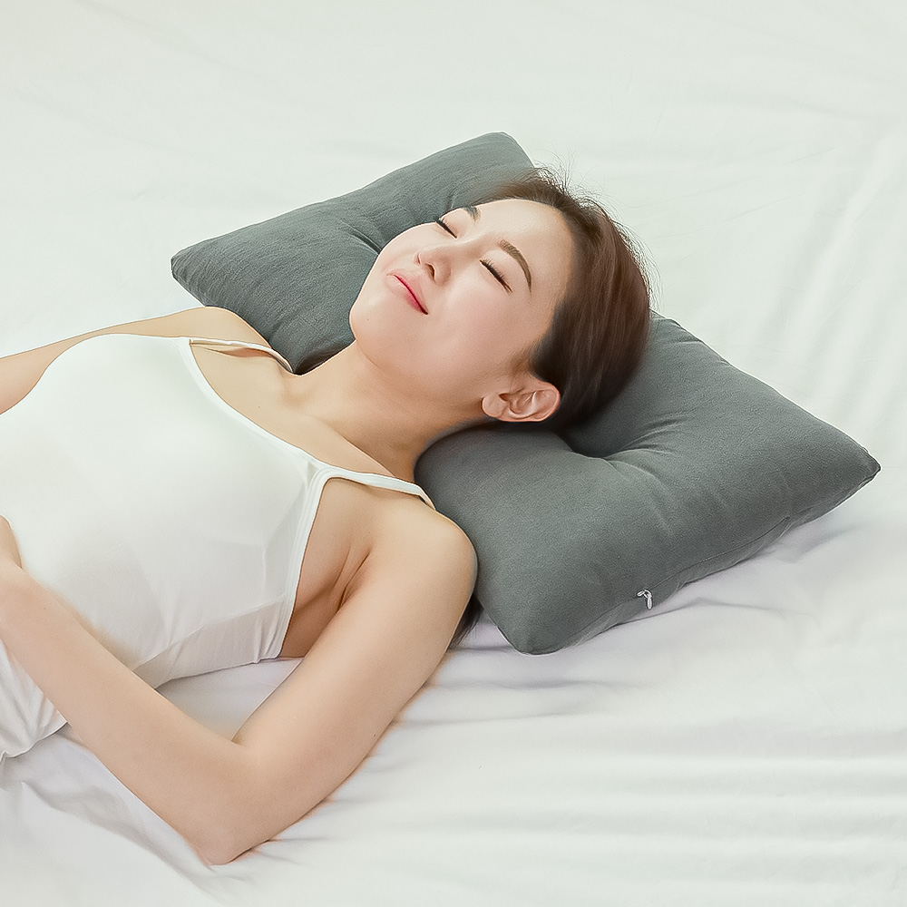 코튼샤워 높이조절 경추 베개 숙면 낮은 목주름  목디스크 세탁가능한 일체형 국산 항균 배게