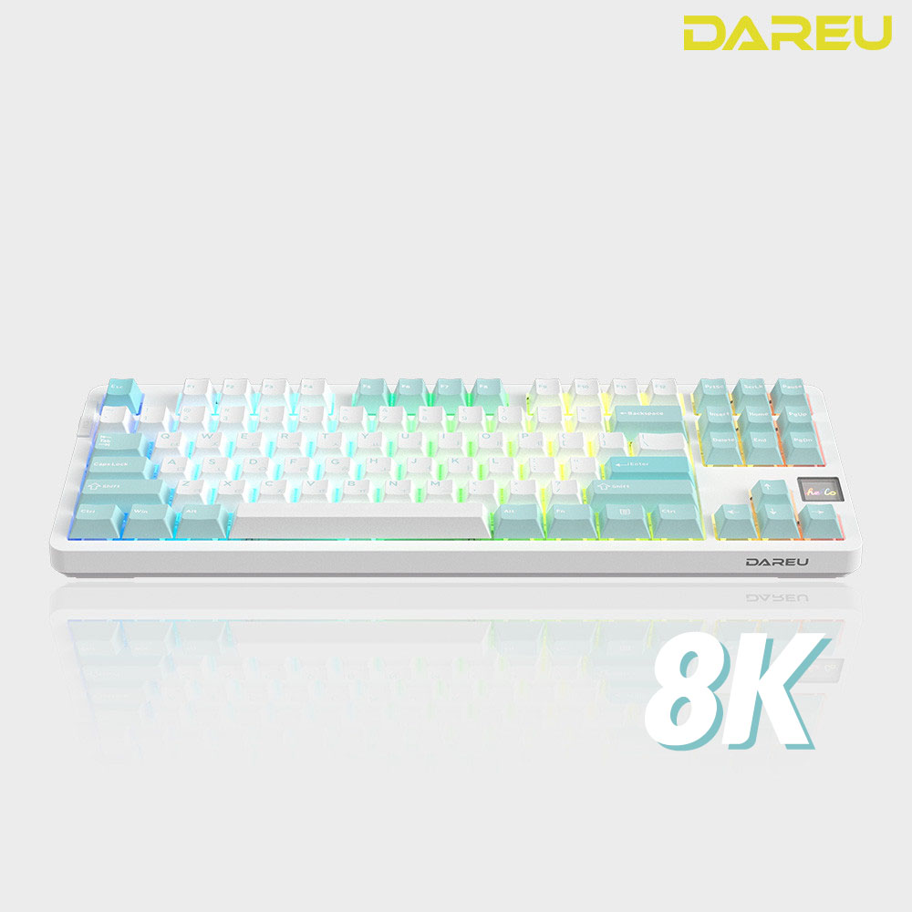 다얼유 A87PRO 8K 유선 기계식 키보드 게이밍 스노우축 - 상세 이미지 2