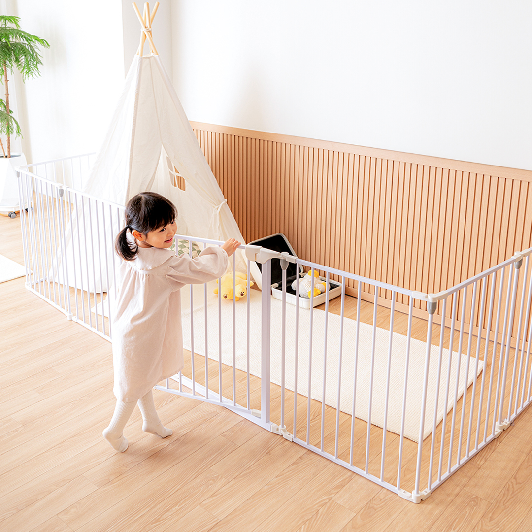 아가드 플렉스 접이식 ㄱ자 안전문 2.0 아기 강아지 유아 주방 현관 본품 단품 100cm, 화이트