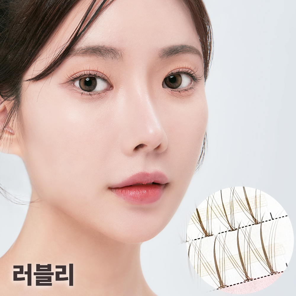 셀프천사 다크 브라운 가닥 속눈썹 붙이기 연장 갈색 부분 인조 아이돌 래쉬 트윙클 A형 이미지 6