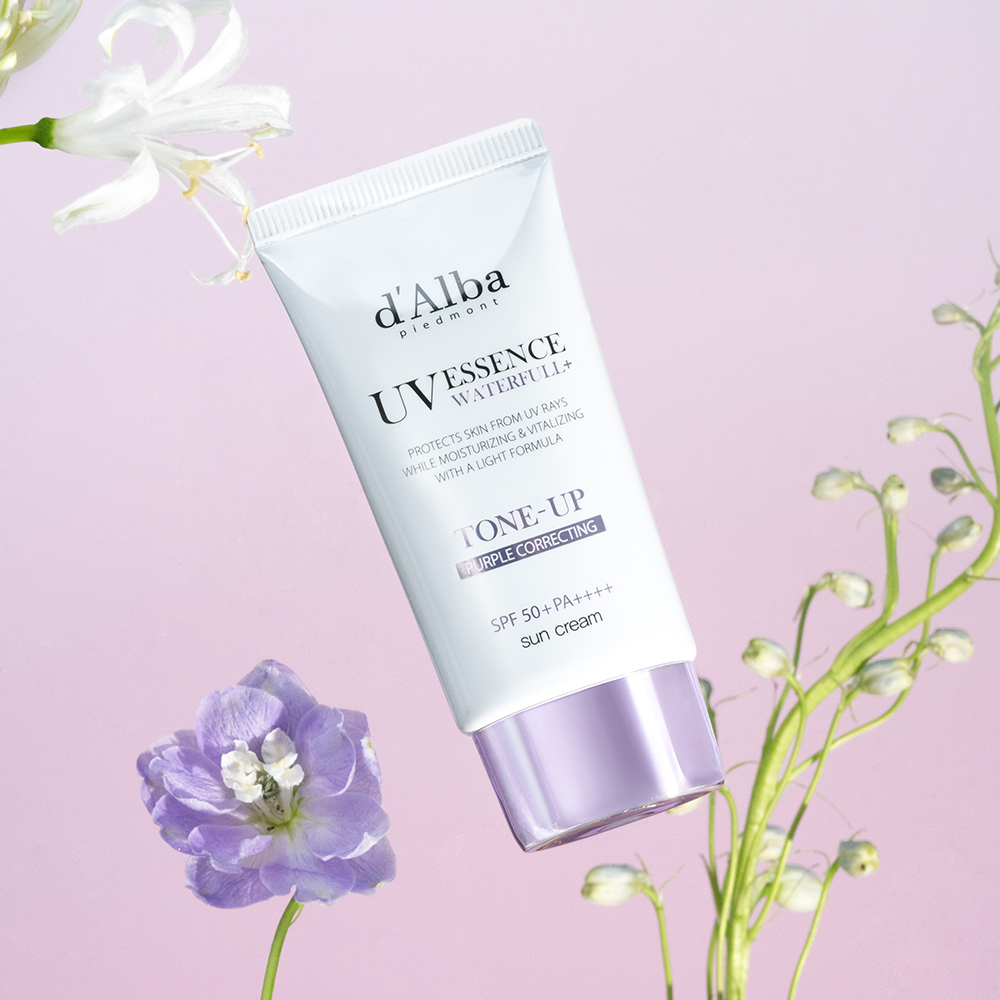 [쿨톤 아이돌 PICK!][2개] 달바 비건 워터풀 퍼플 톤업 선크림 50mlX2개 대표 이미지