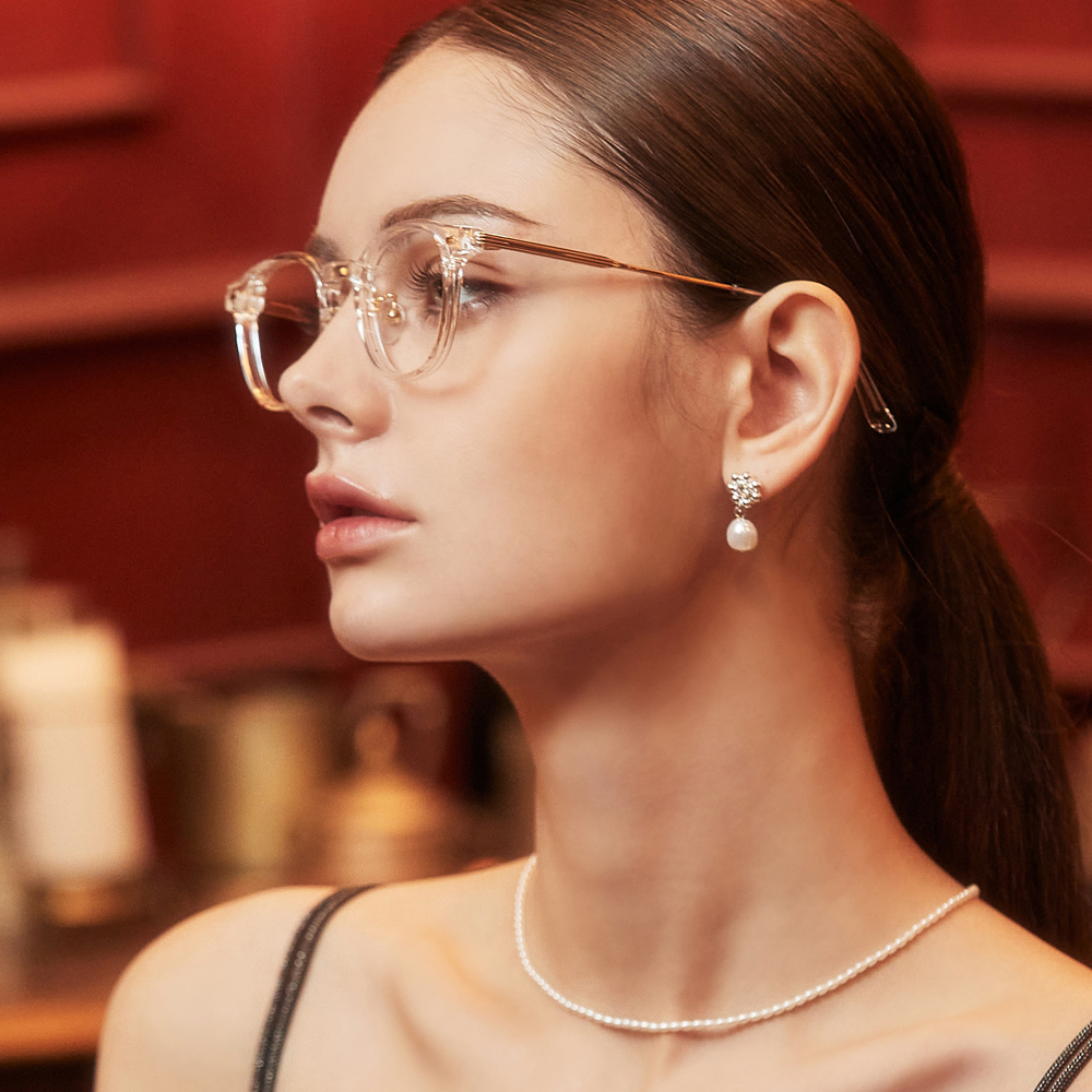 블루라이트 차단 안경 뿔테 시력보호 라식 라섹 자외선 고도근시 코받침 투명 안경테