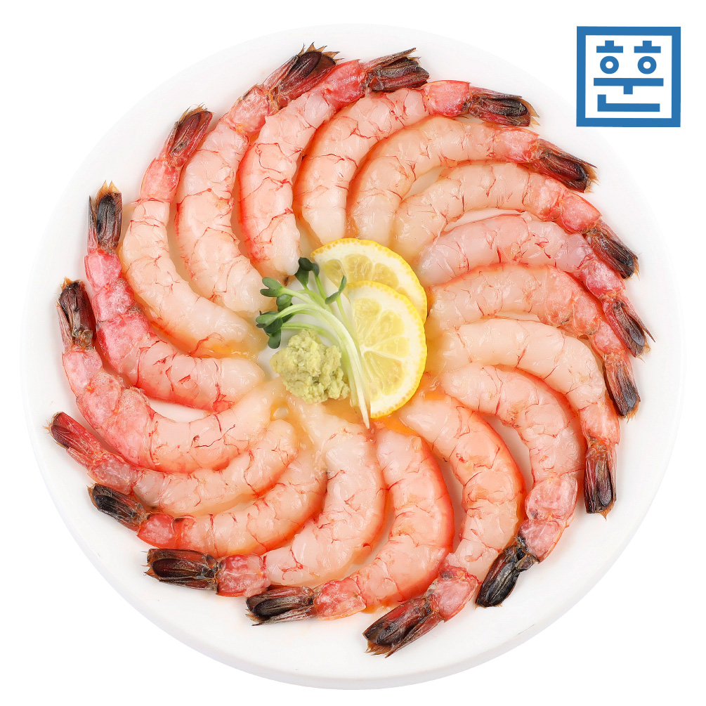 훈훈수산 남해 자연산 손질 달마새우 생새우회 초밥용