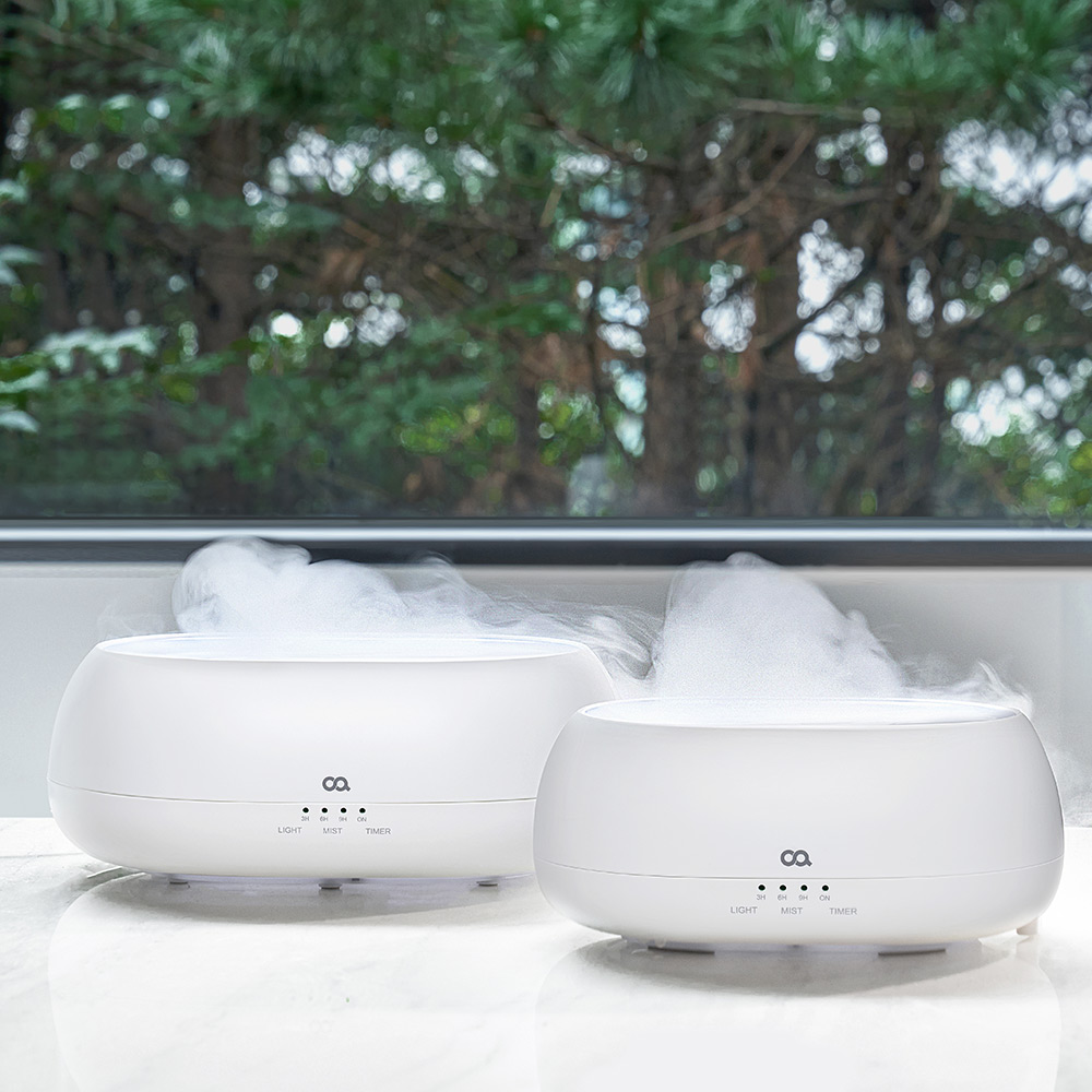 오아 안개500 무드등 미니 가습기 초음파 소형 세척편한 신생아 원룸 책상용 아로마 침실