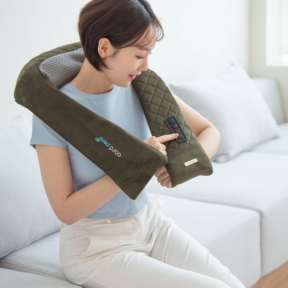 휴플러스 무선 목 어깨 안마기 마사지기 듀얼태핑 두드림 코드제로 Cordzero-3300 상세 이미지 8