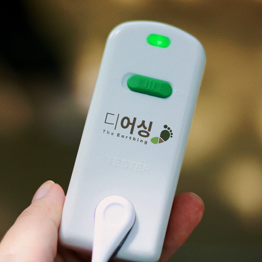 휴대용 어싱 테스트기 접지확인기 테스터 맨땅 맨발걷기 어싱제품 - 상품 이미지