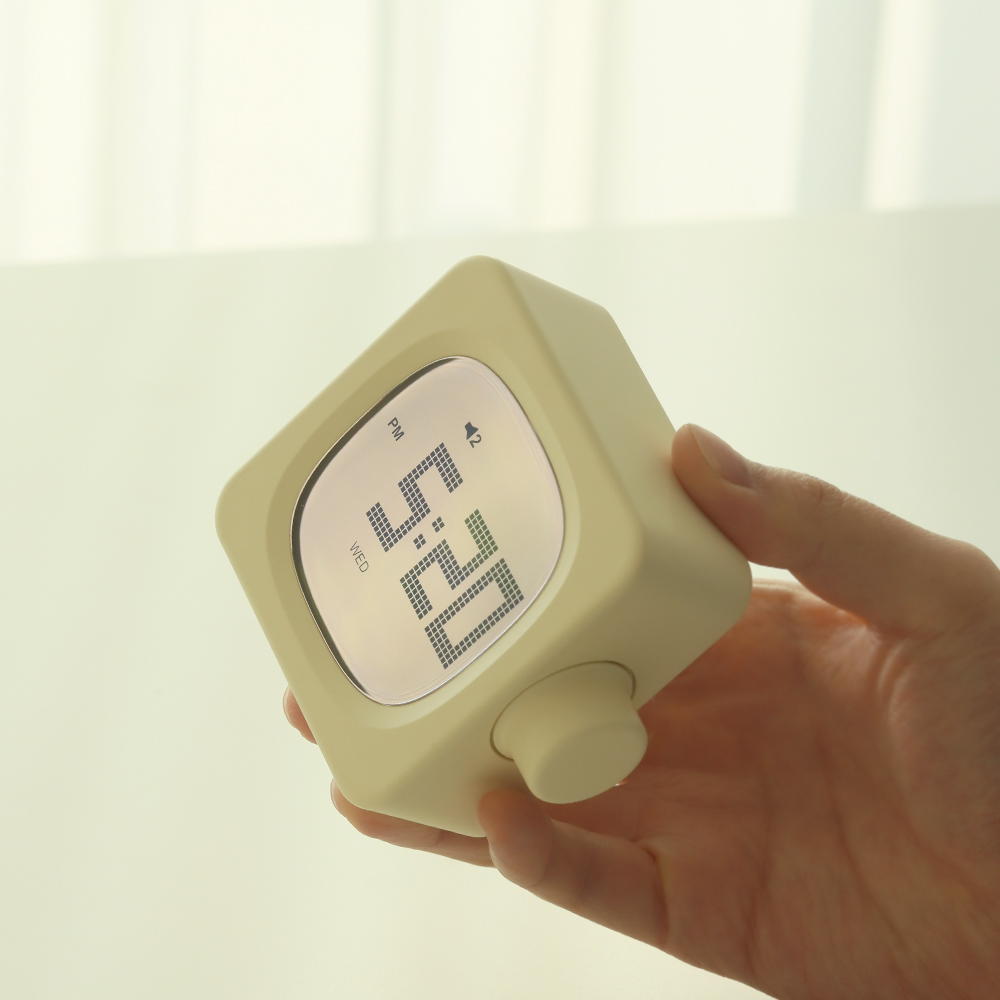 플랜룩스 탁상시계 무드버터 전자 무선 디지털 LED 무소음 알람시계