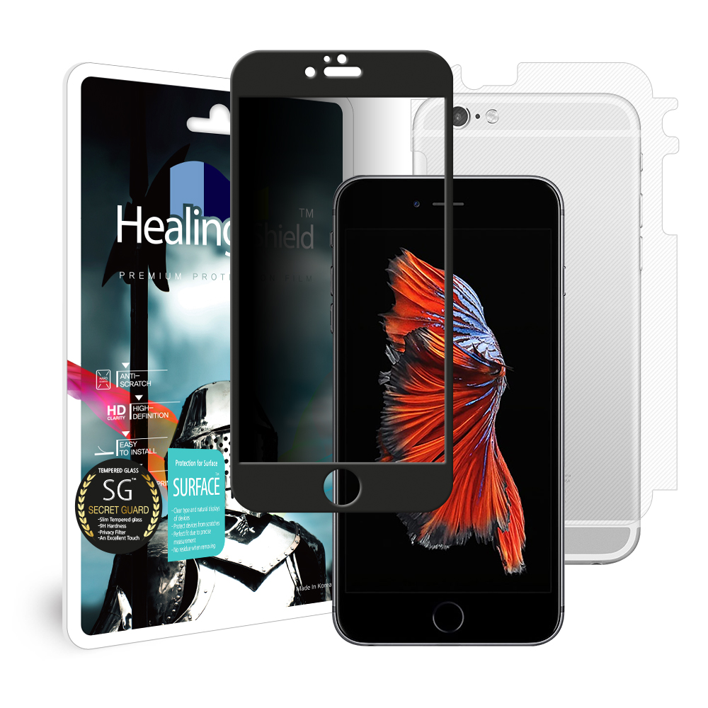 아이폰6 플러스 3D 풀커버 9H 사생활 정보보안 액정보호 강화유리필름1매