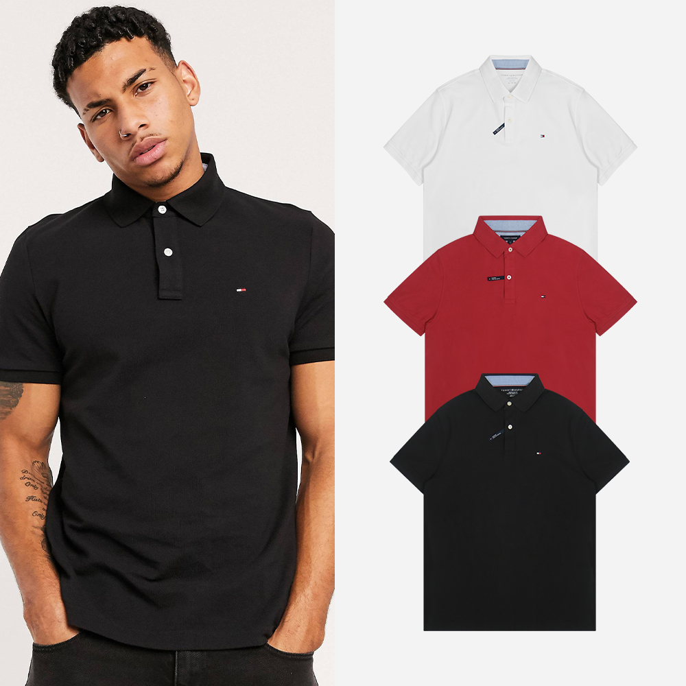타미힐피거 폴로 카라 반팔티셔츠 피케티