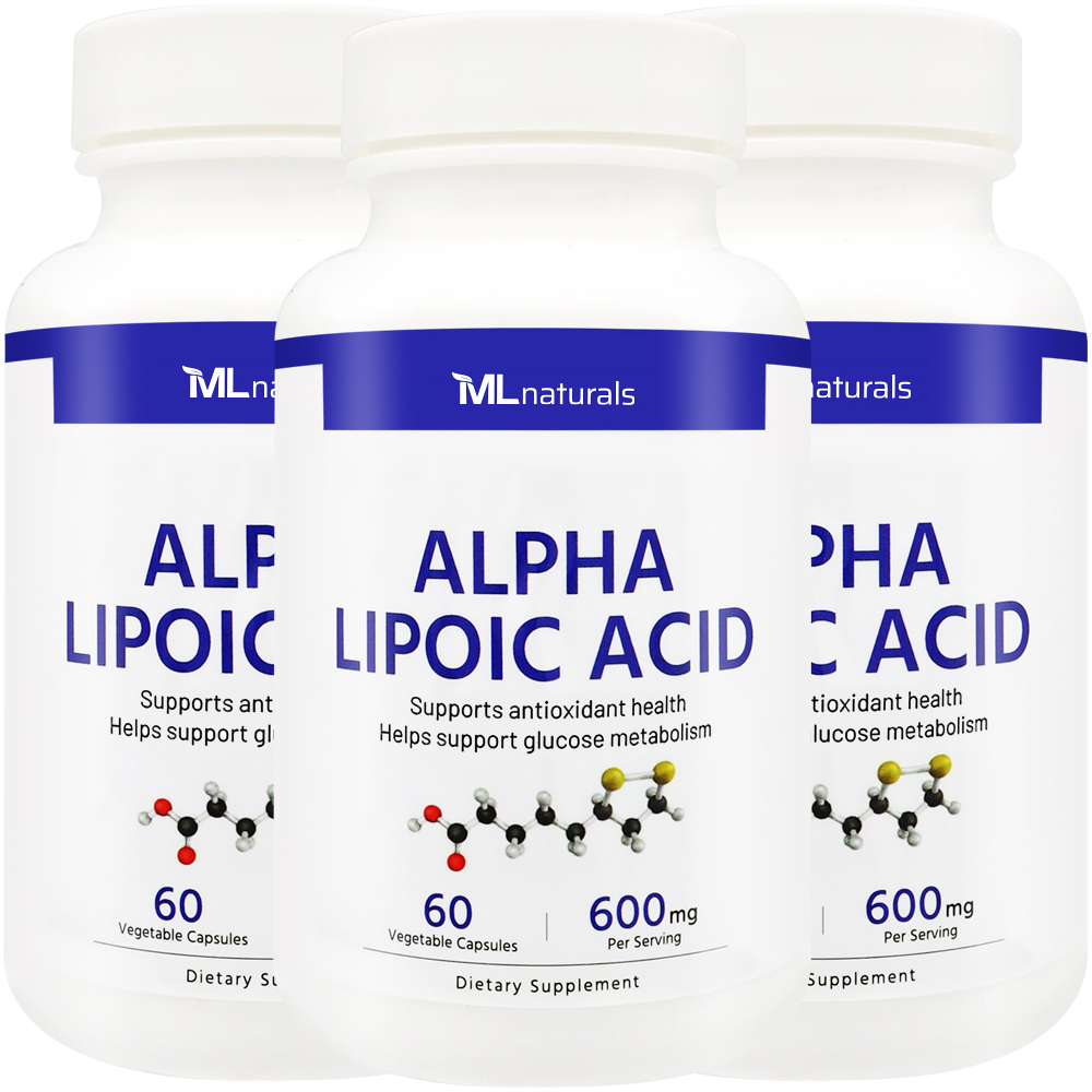 [미국배송] 마이라이프 내추럴스 알파 리포산 600mg 60캡슐, 3개 제품 이미지