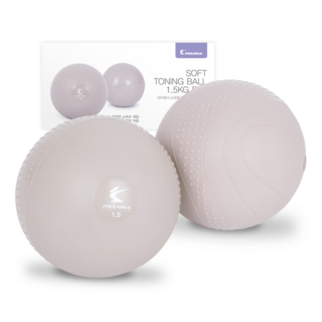 아이워너 소프트 토닝볼 1.5kg 2개입 필라테스 소도구 - 상품 이미지