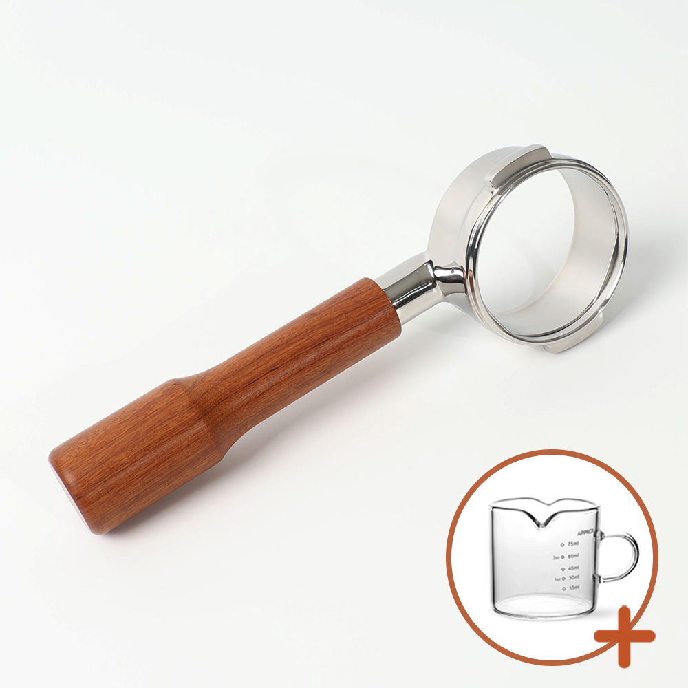 홈인홀 58mm 브레빌 920 980 바텀리스 포터필터 로즈우드 바스켓 미포함 제품 이미지