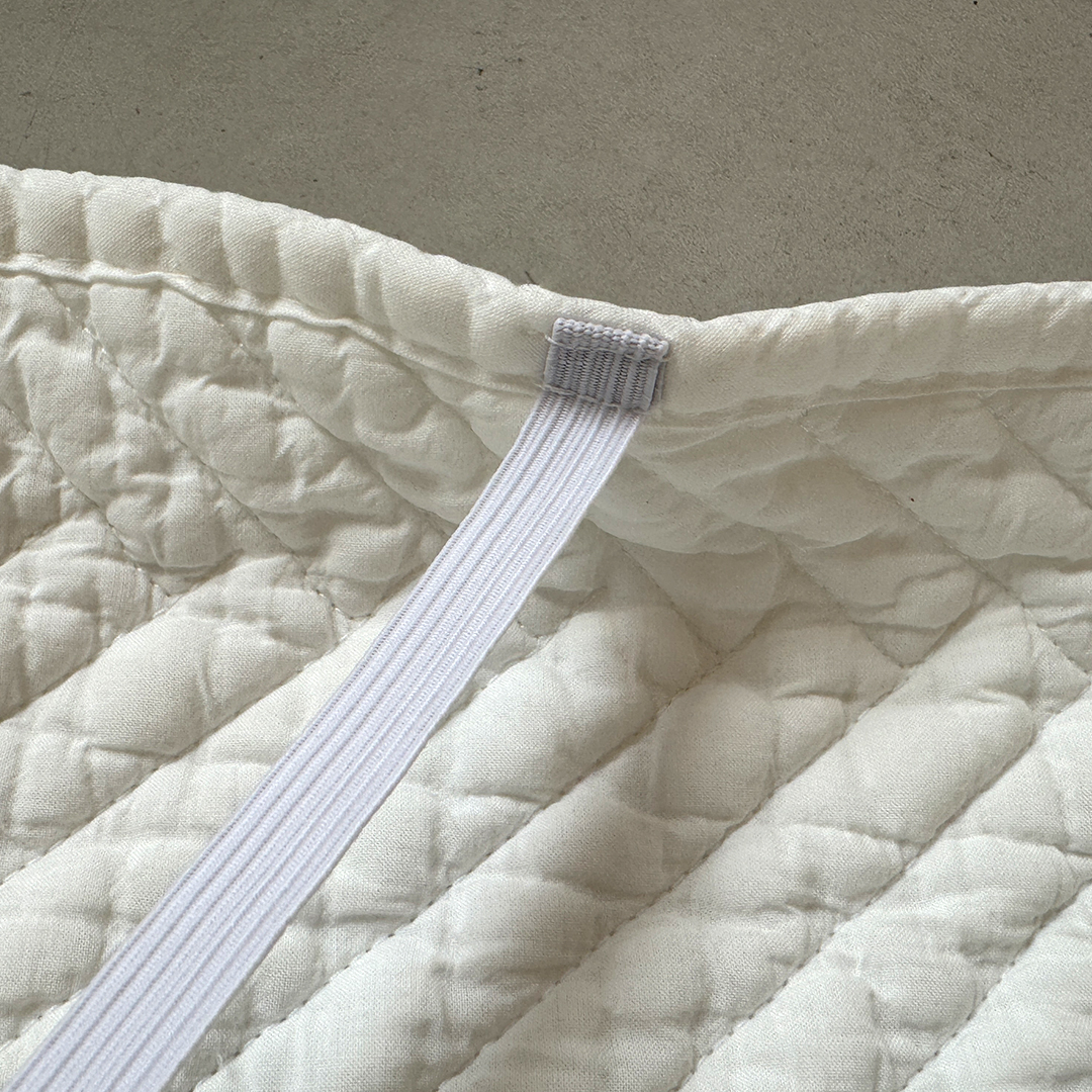 1+1 오가닉 순면 무형광 피그먼트 밴딩 밴드 베개커버 4060