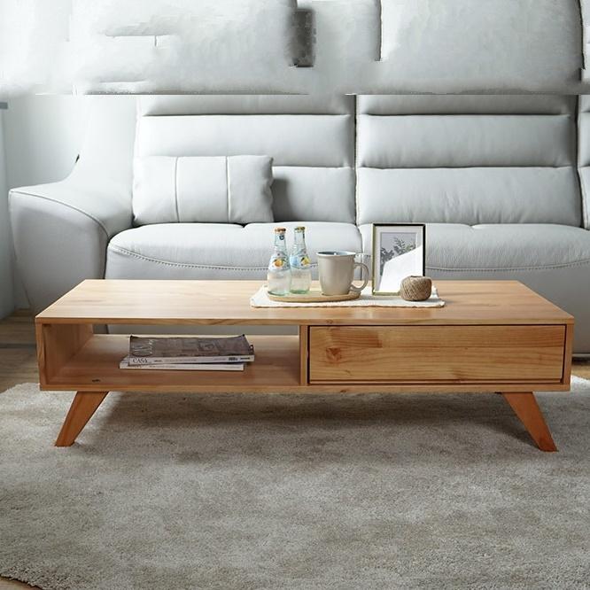 서랍형 거실 테이블 사각 소파 테이블 거실용 원목 좌식 식탁