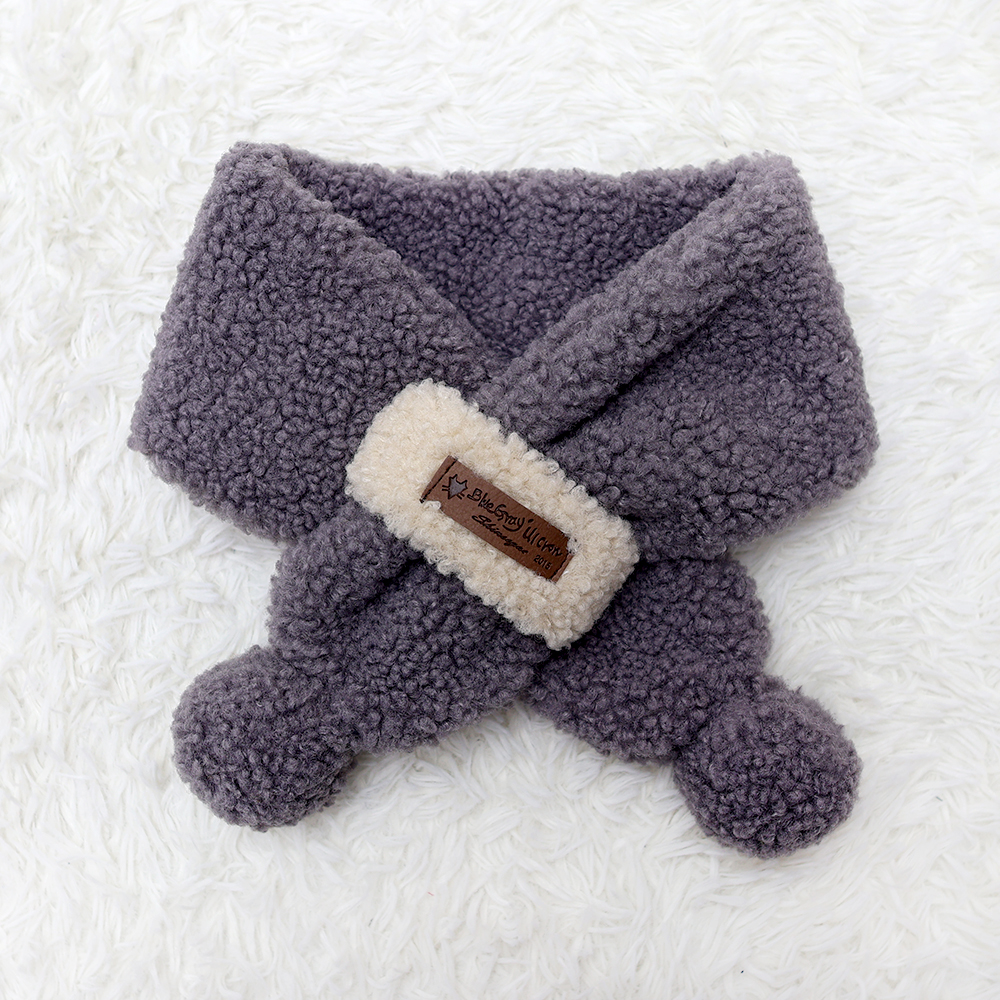 아기 유아 아동 여아 남아 목도리 넥워머 머플러 S뽀글 방울 넥키(투톤 뽀글이 방울 넥키)