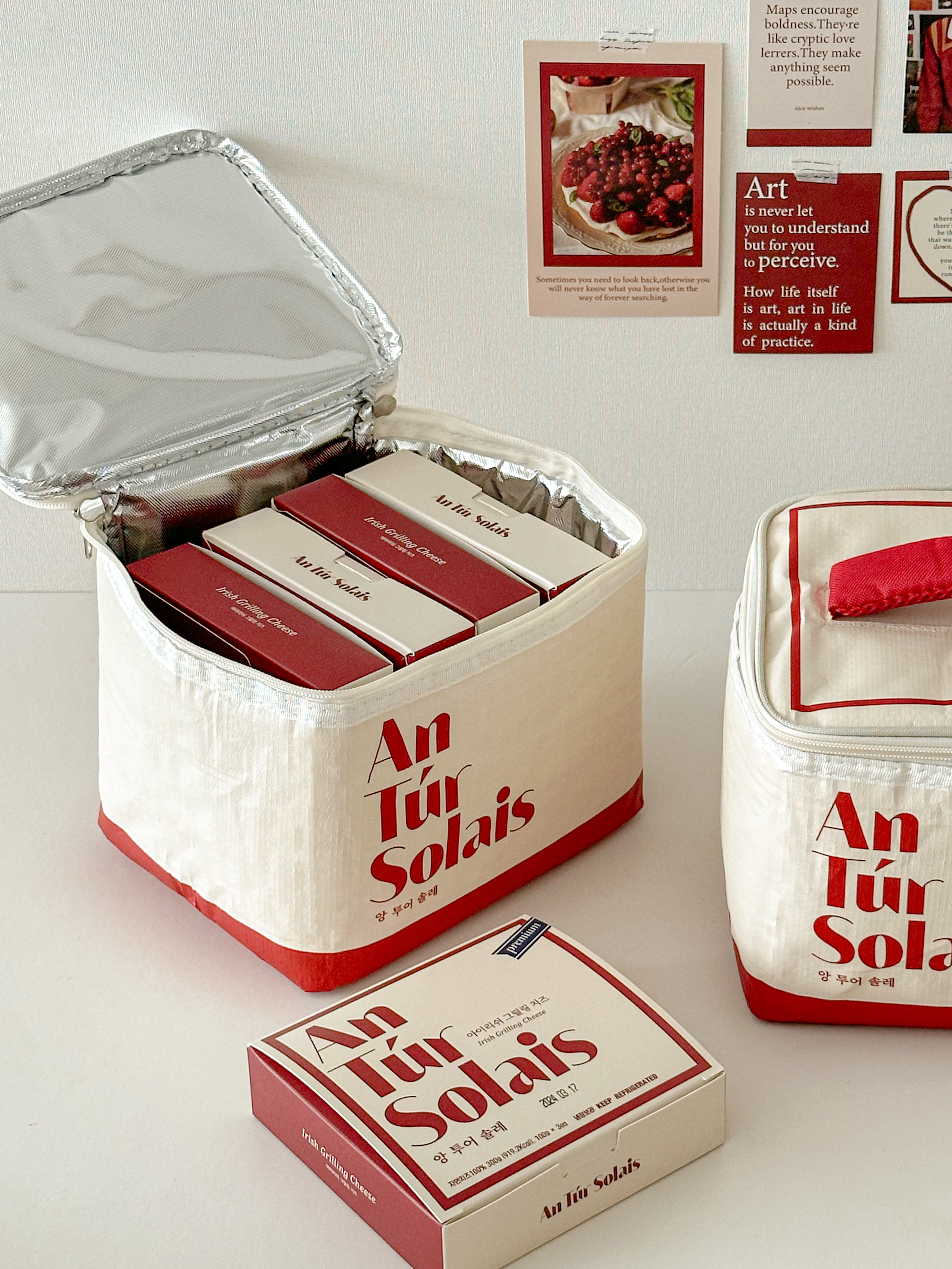 앙투어솔레 소프트쿨러 보냉가방 21x18 보냉백 보온 캠핑