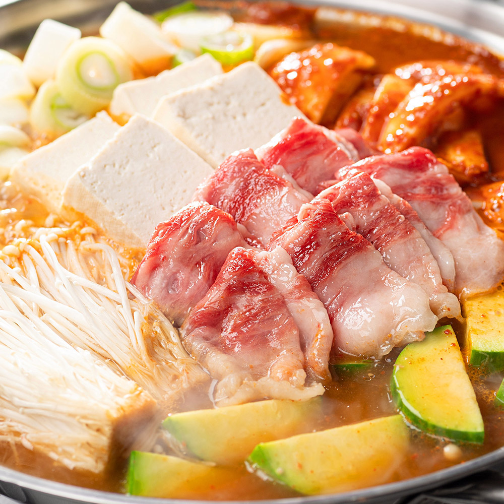 우삼겹 된장찌개 밀키트 650g 캠핑음식 이미지 4