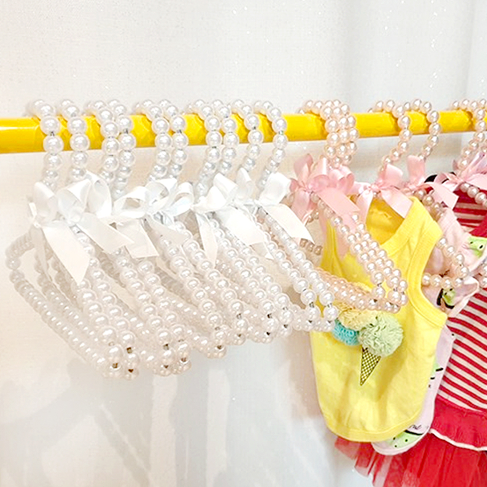 리치독스 강아지옷걸이 고양이 애견 진주 옷걸이 화이트 이미지 2