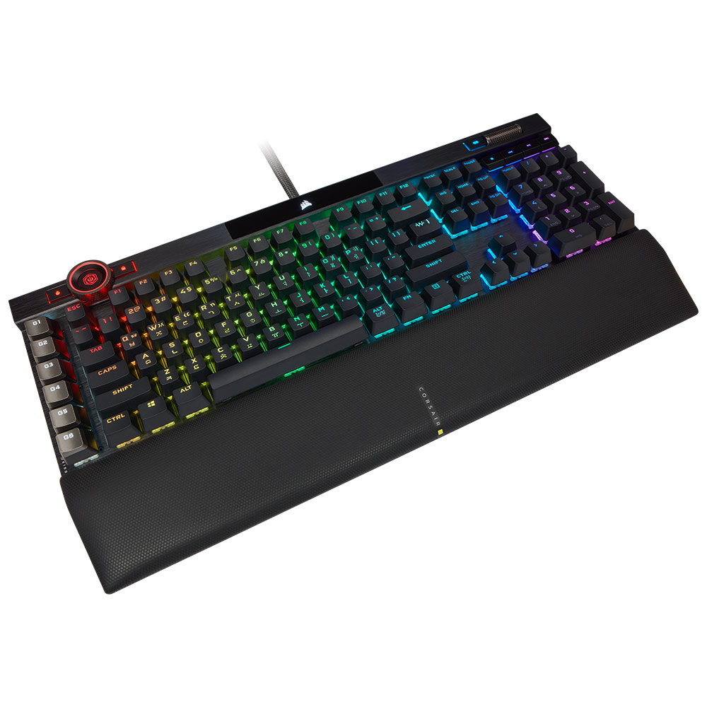 커세어 K100 RGB PBT OPX 광적축 한글 기계식 게이밍 키보드 + 골드 키캡 - 상세 이미지 3