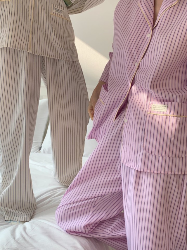 美品 ATON エイトン パジャマパンツ ストライプ ピンク 美品 ATON 美品 ATON エイトン パジャマパンツ ストライプ ピンク 美品 ATON