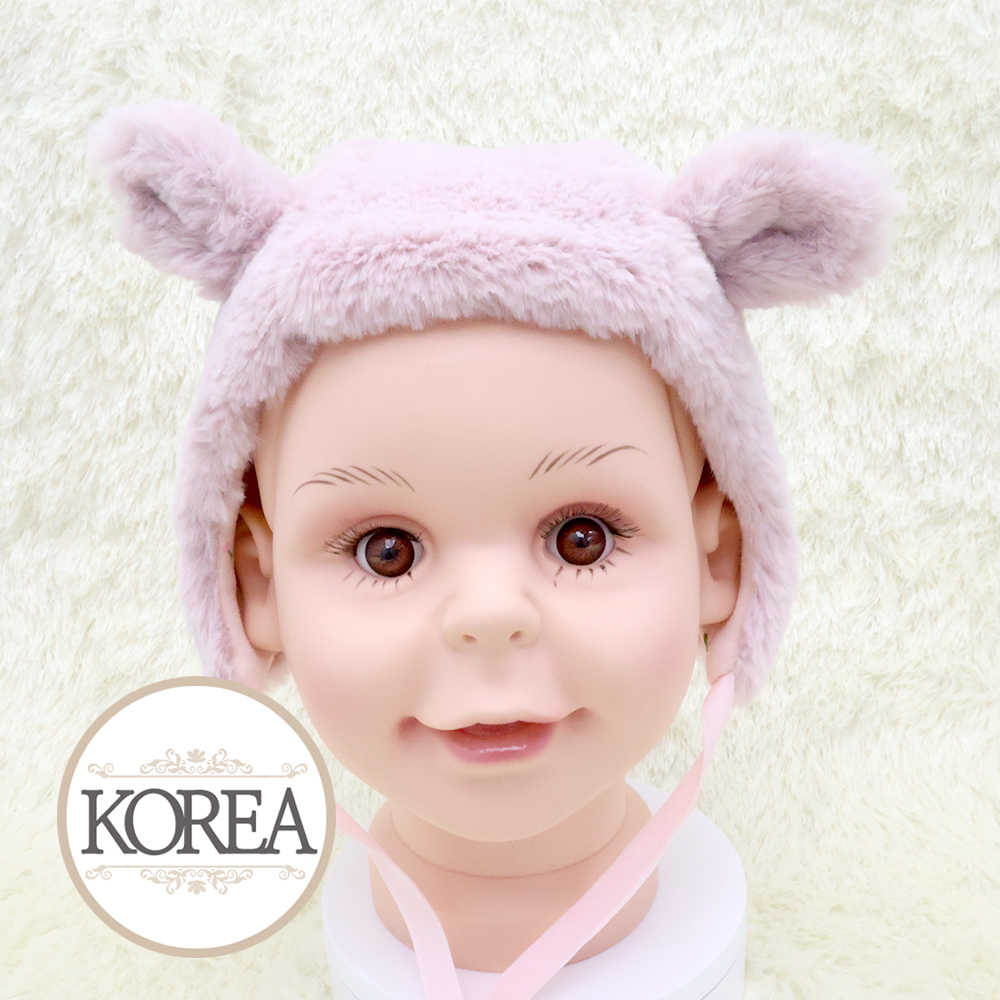 아기 유아 키즈 여아 남아 신생아 귀달이 모자 S체리베어(체리곰귀다리) - 상세 이미지 2