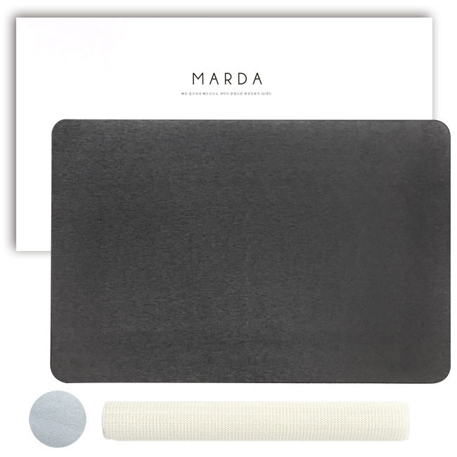 MARDA 마르다 3D 규조토 발매트 모던 M 화장실 매트 욕실 주방 발판매트