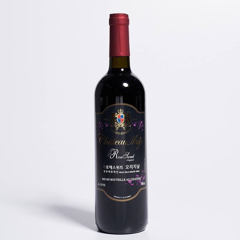 샤또무주 라 로제스위트 오리지날 12도 750ml 무주와인 과실주 - 상품 이미지