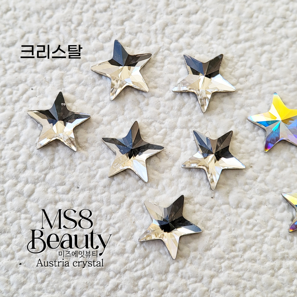 스와로브스키 2816 리볼리 별 5mm 스타 10개 크리스탈 스와 스톤 - 상세 이미지 3