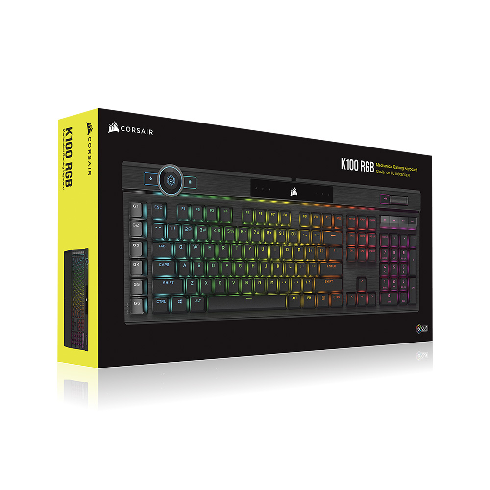 커세어 K100 RGB PBT 은축 게이밍 기계식 키보드 골드키캡 에디션(영문) - 상세 이미지 5