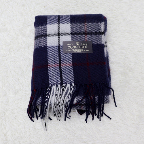 아기 목도리 키즈 넥키 여아 남아 머플러 1.네이비(큰곤색)