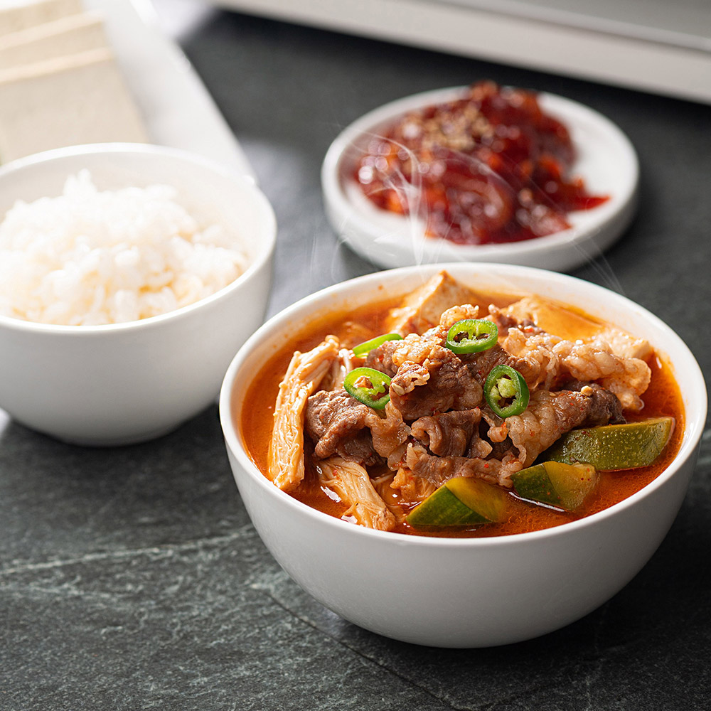 우삼겹 된장찌개 밀키트 650g 캠핑음식 - 상세 이미지 5