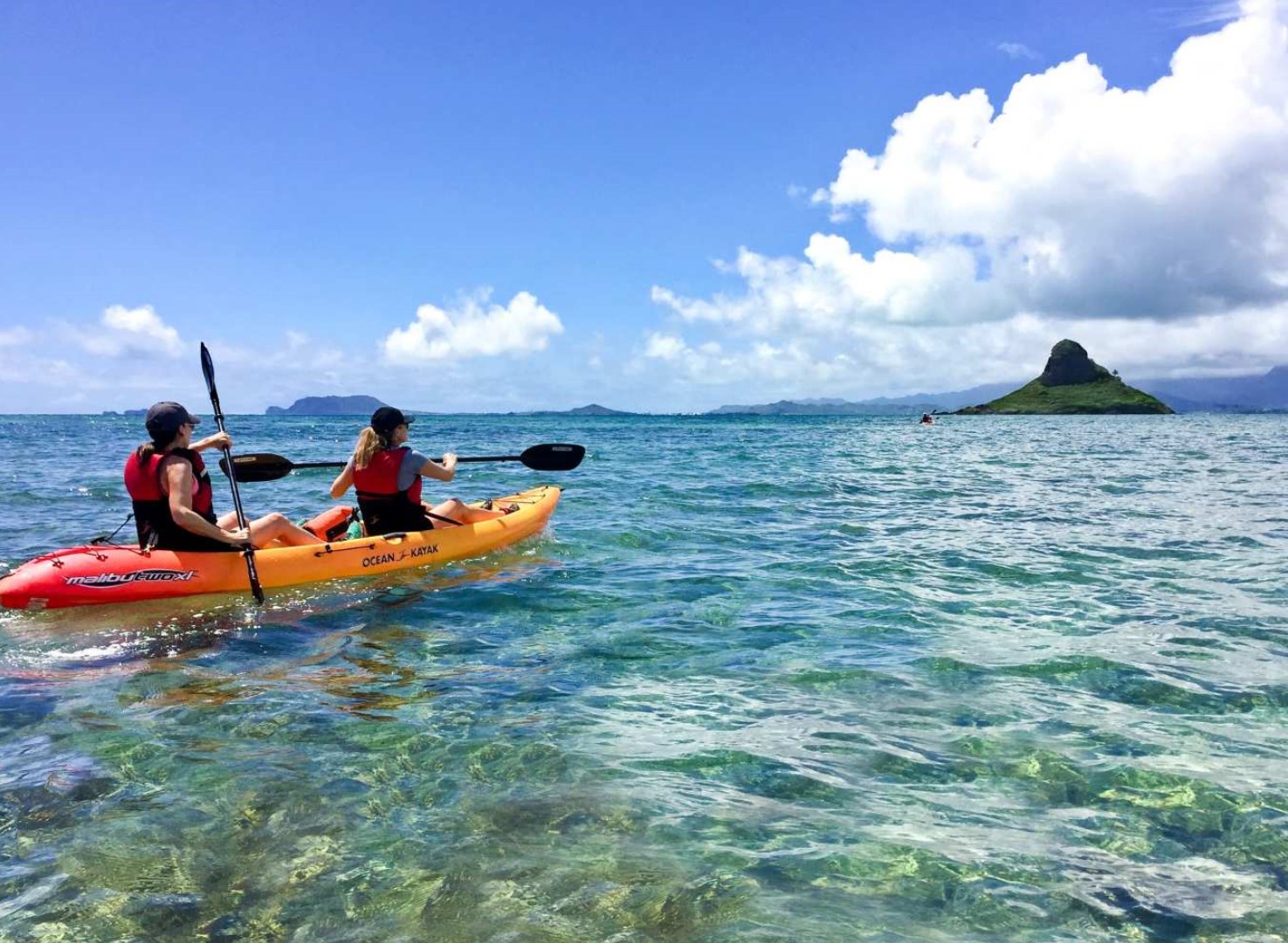 미국 하와이 오아후 | Mokolii Chinaman's Hat 셀프 가이드 카약 및 하이킹 투어