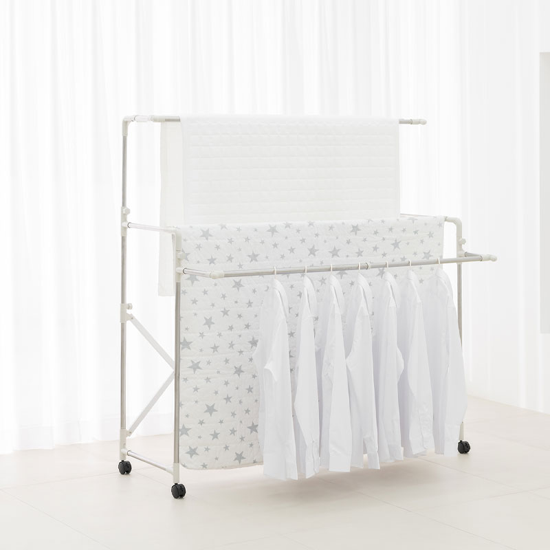 씨에스리빙 튼튼한 빨래건조대 이불건조대 3단