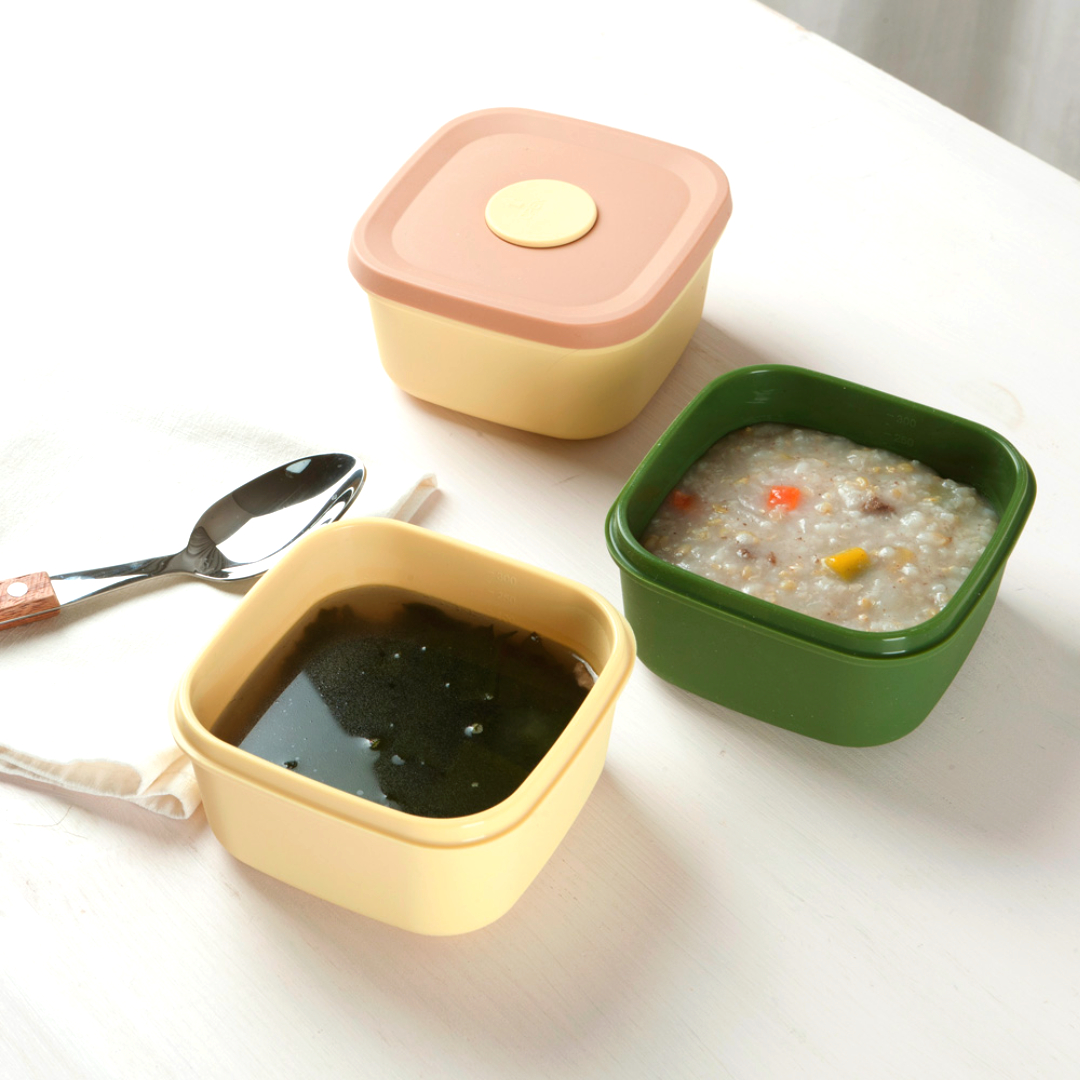 (9개세트) 국내생산 실리콘밥팩 이유식 냉동밥보관 용기 정사각형 300ml - 상세 이미지 2