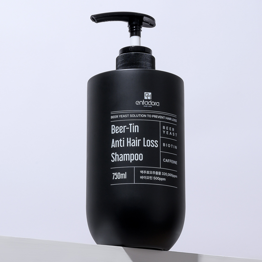 엔타도라 맥주 효모 지성비듬 탈모 글라이신 비오틴 설페이트프리 쿨 샴푸 750ml, 1개